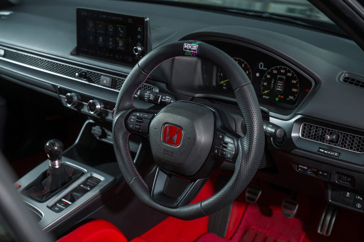 HKS Type-S Replacement Steering Wheel - Perforated Leather