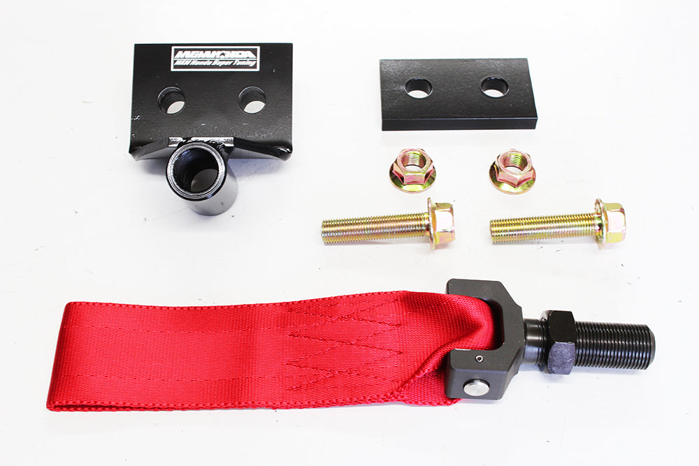 M&M Honda Tow Hook Strap (RED) (FRONT) - Accessories Garage IMMI