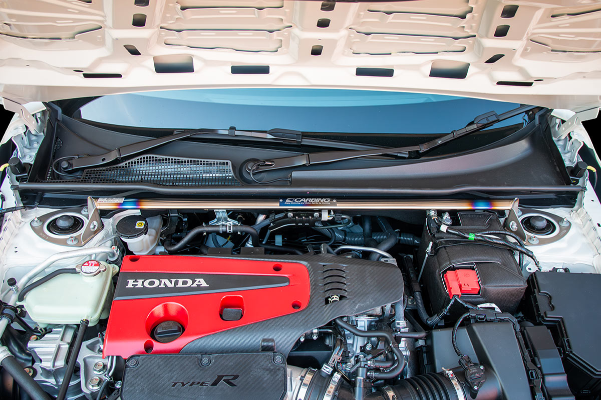 Okuyama Carbing Titanium Front Strut Bar - Suspension Garage IMMI