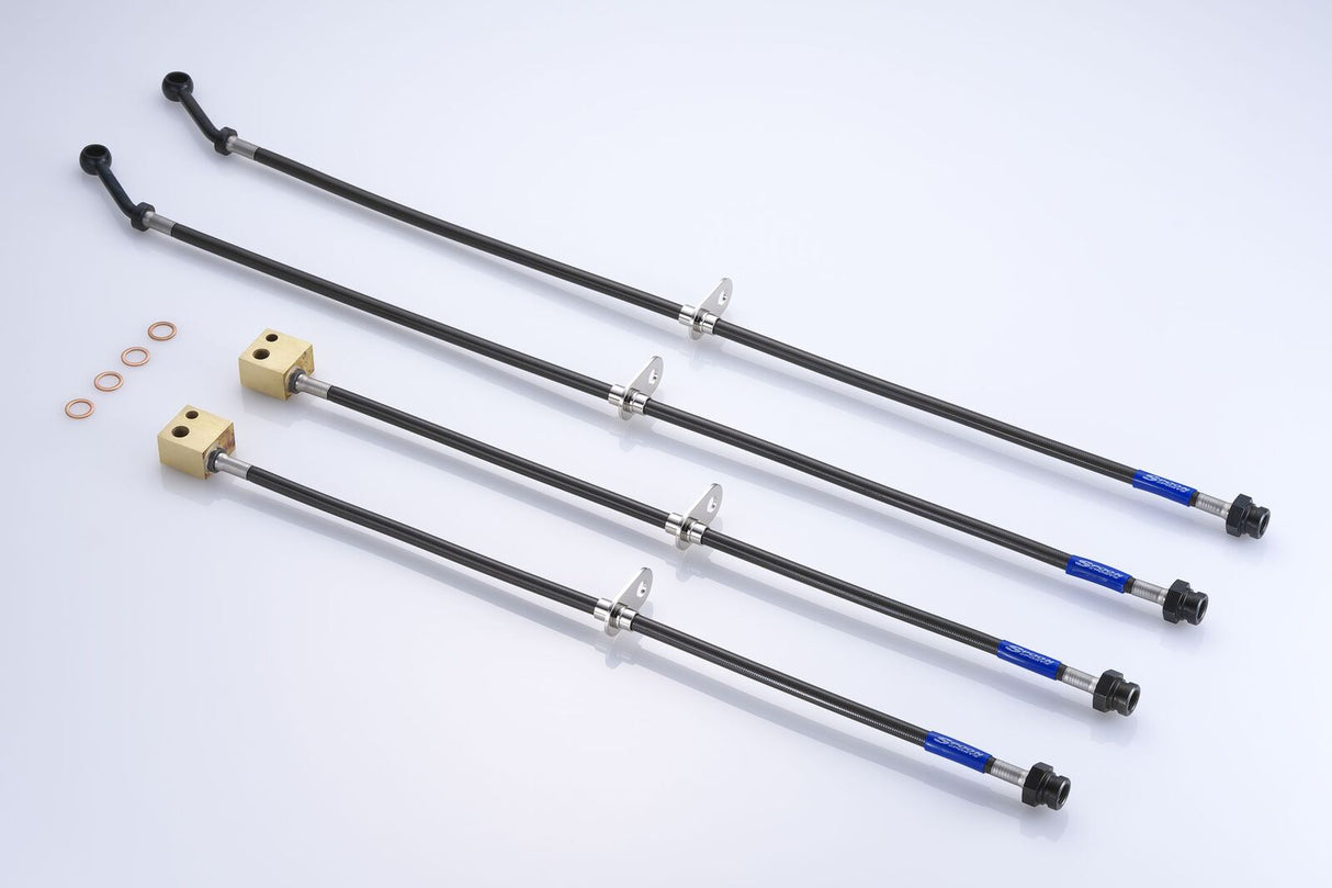 Spoon Sports Braided Brake Hose Set - Brakes Garage IMMI