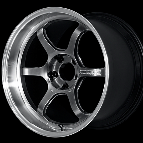 Advan Racing R6 - 18’’ Preorder - 18x9j + 50 M 5x120 / Machining & Hyper Platinum Black (MPB) - Wheels