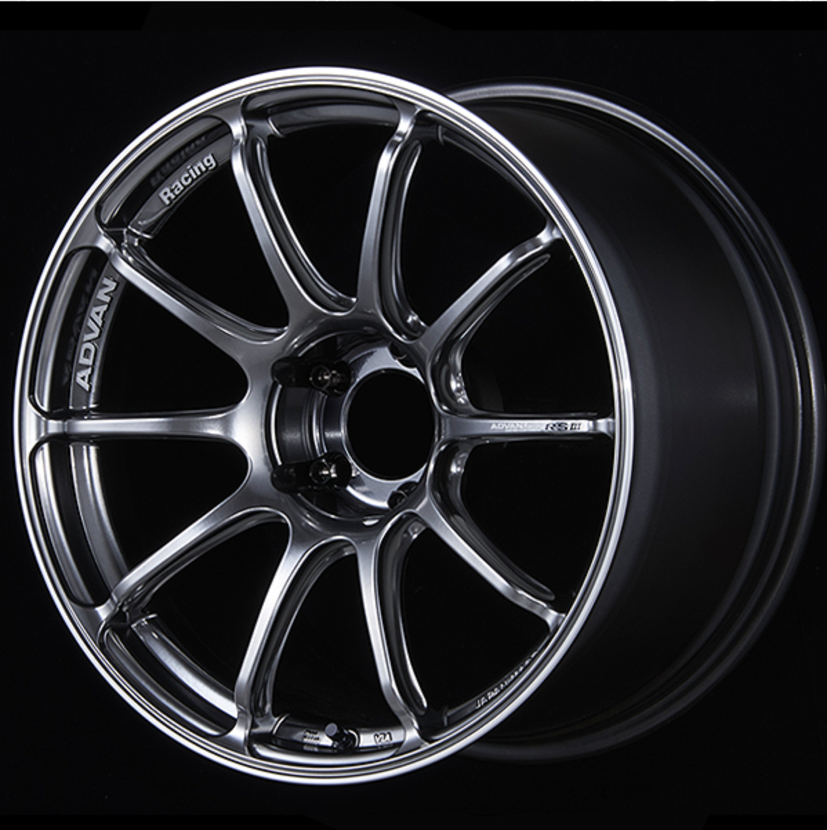 Advan Racing RSIII - 18ββ & 19ββ Preorder - 18x9.5j + 45 5x120 (Super GTR concave) / Racing Hyper Black & Ring (HBR)