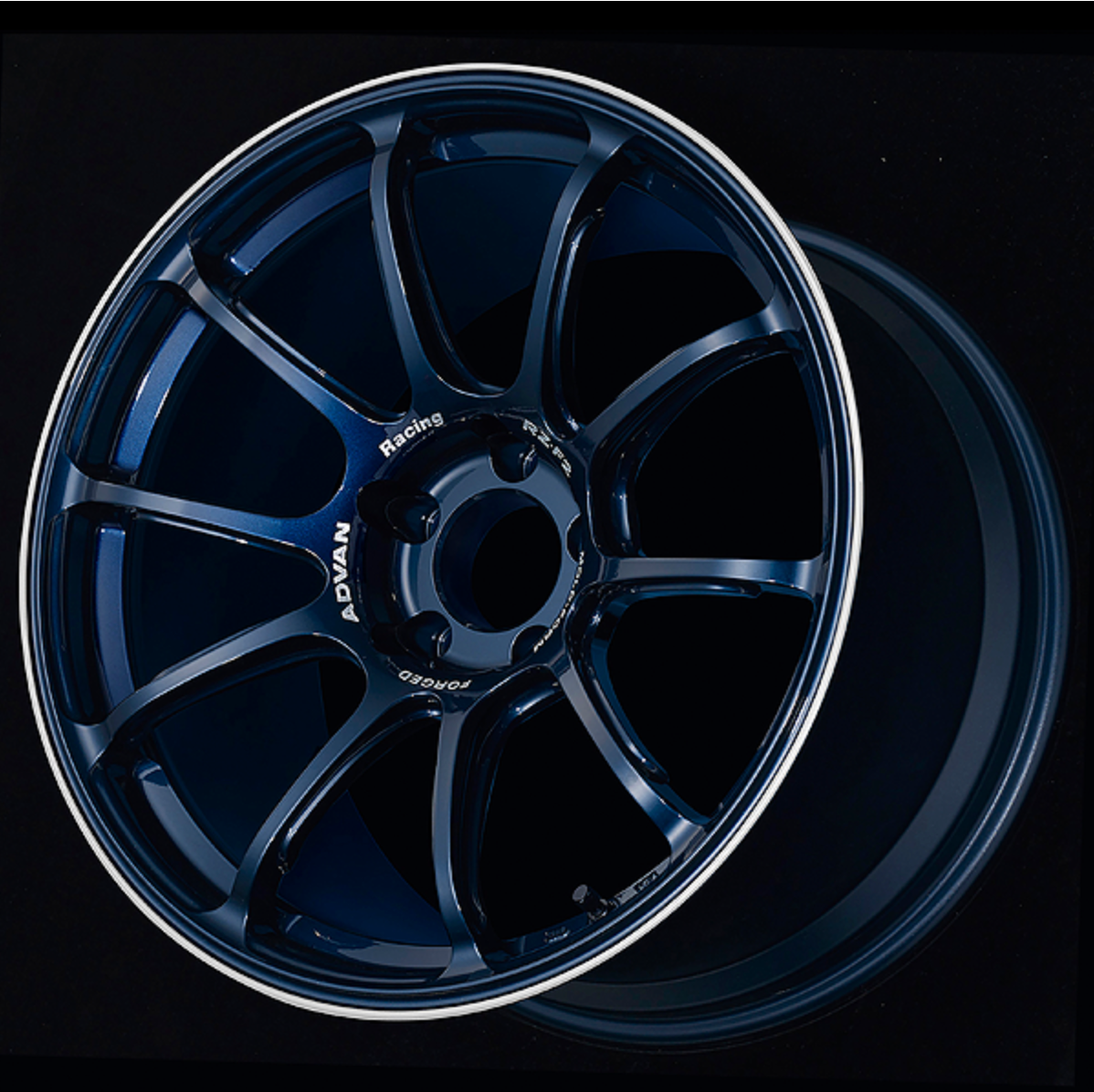 Advan RZ-F2 - 18’’ Preorder - 18x9j + 53 5x120 (Face 2) / Racing Titanium Blue & Ring (TBR) - Wheels