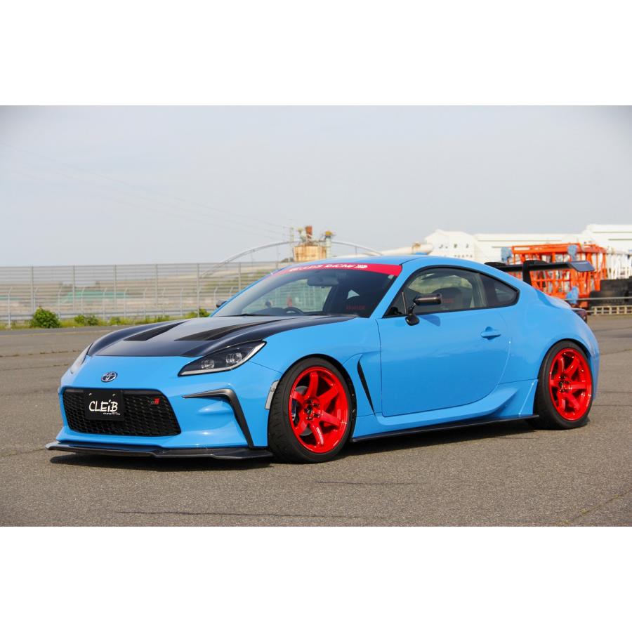 CLEiB Front Lip Spoiler (CFRP) GR86 / BRZ (ZN8 / ZD8) Aero light blue sports car black