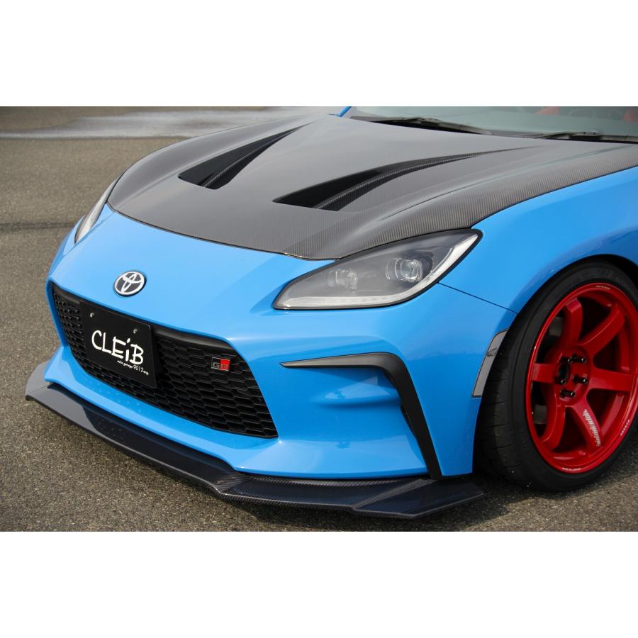CLEiB Front Lip Spoiler (CFRP) GR86 / BRZ (ZN8 / ZD8) Aero vibrant blue toyota gr86 black