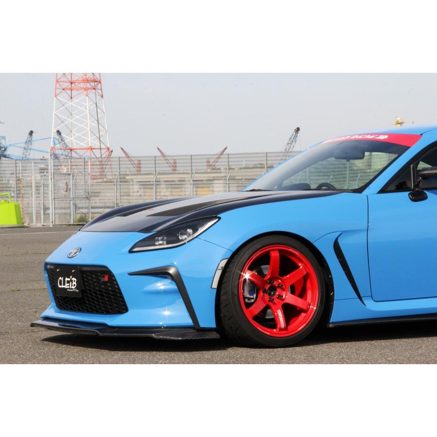 CLEiB Front Lip Spoiler (CFRP) GR86 / BRZ (ZN8 / ZD8) Aero light blue sports car black