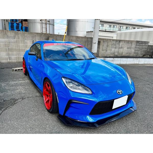 CLEiB Front Lip Spoiler (FRP) GR86 / BRZ (ZN8 / ZD8) Aero bright blue sports car red