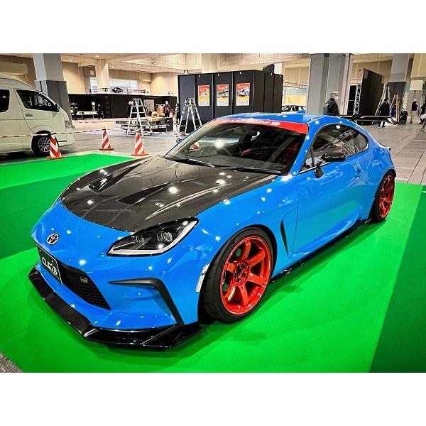 CLEiB Front Lip Spoiler (FRP) GR86 / BRZ (ZN8 / ZD8) Aero modified blue sports car black