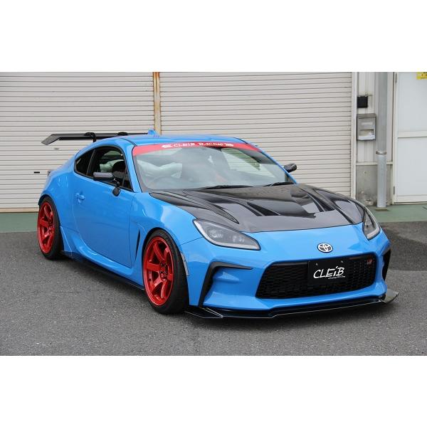 CLEiB Front Lip Spoiler (FRP) GR86 / BRZ (ZN8 / ZD8) Aero modified bright blue sports car