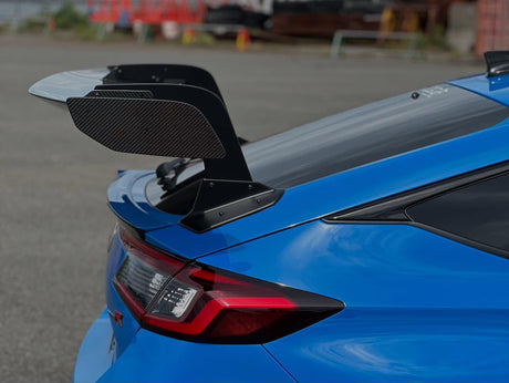 CLEiB Swan Neck Carbon Fibre GT Wing - Wet Carbon - Aero