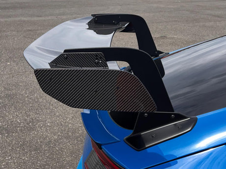 CLEiB Swan Neck Carbon Fibre GT Wing - Wet Carbon - Aero
