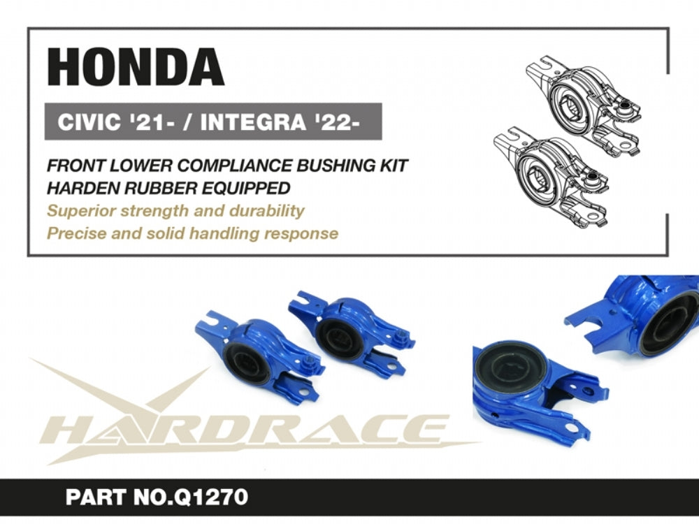 Hardrace Front Lower Arm Bushing Rear Honda Civic - Suspension