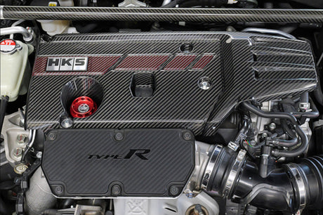HKS Carbon Engine Cover - Honda Civic Type R FK8/FL5 - Engine Bay
