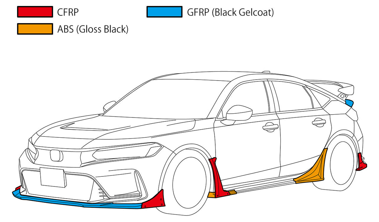 HKS Type-S Side Skirt - Aero