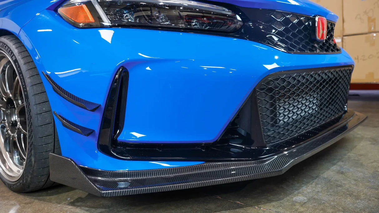 APR Performance Front Bumper Canards (Carbon) - Honda Civic Type R FL5