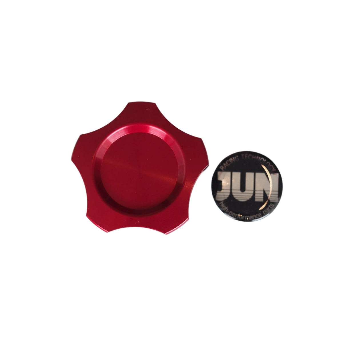 Jun Auto K-series Oil Filler Cap - Red - Engine Bay
