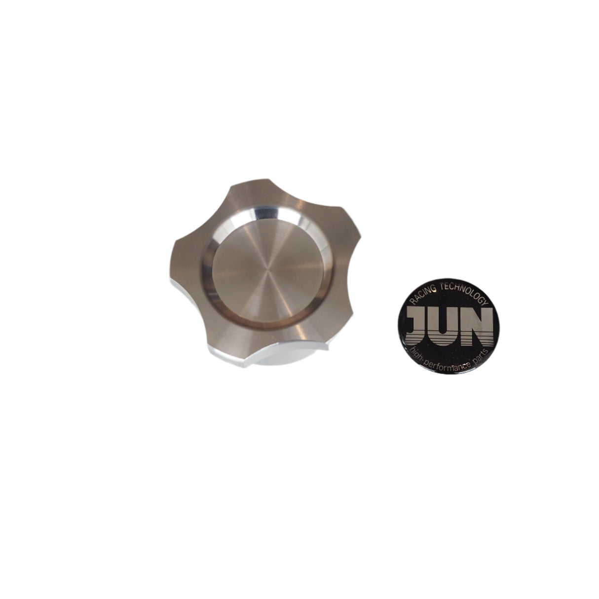 Jun Auto K-series Oil Filler Cap - Silver - Engine Bay