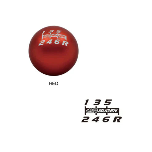 Mugen Shift Knob (aluminium) - Red (Aluminium) - Interior
