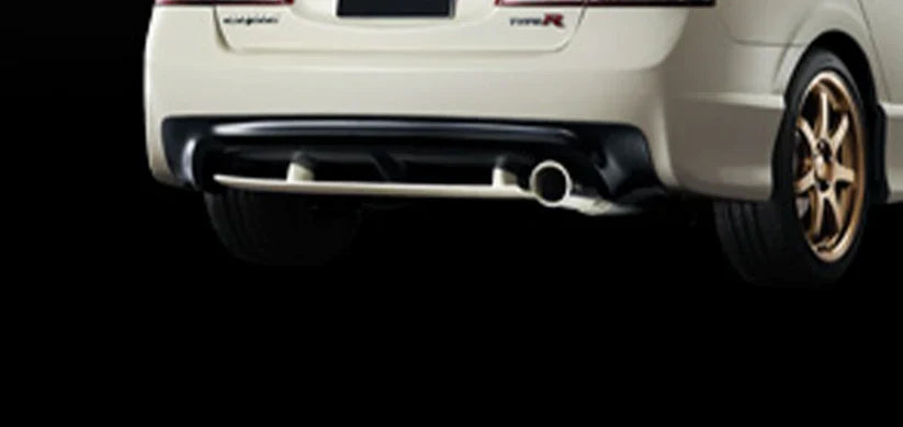 Mugen Rear Under Wing - Civic Type R FD2 - Aero rear view white performance car