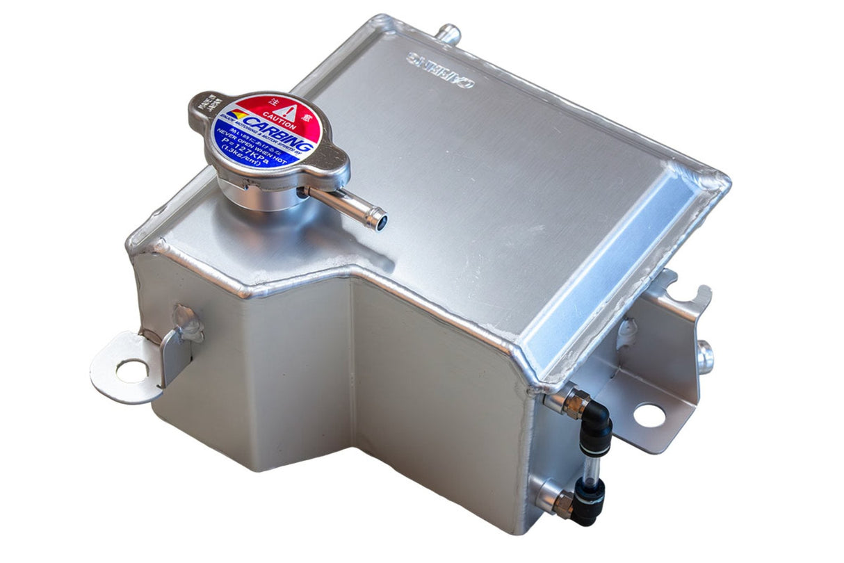 Okuyama Carbing Aluminum Radiator Reservoir Tank - Engine Bay