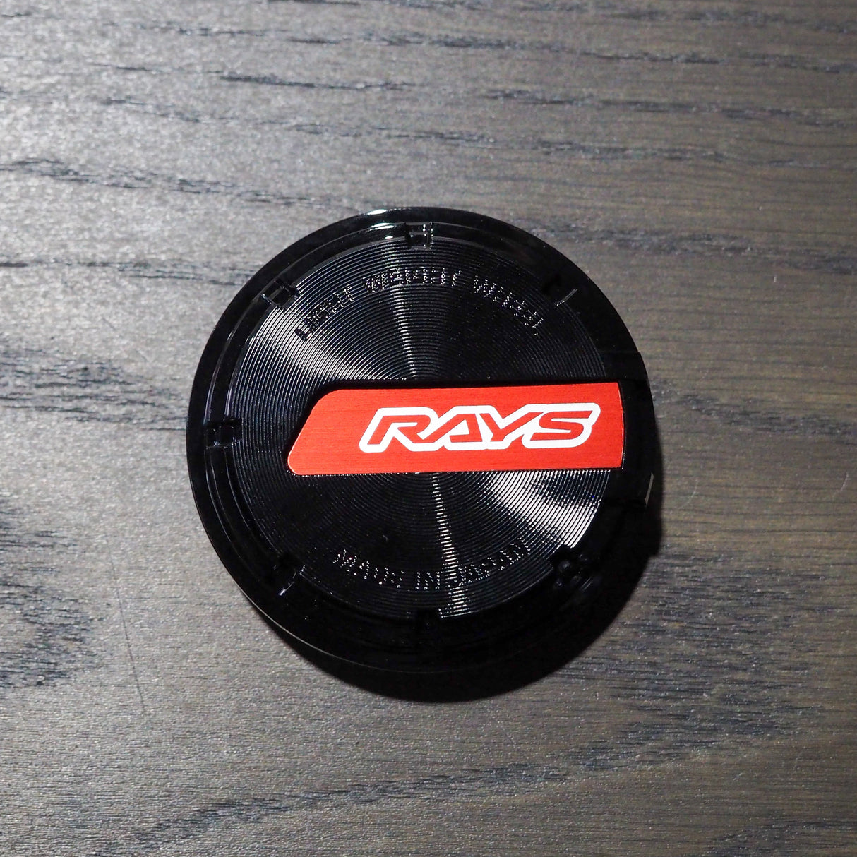 Rays gramLIGHTS Centre Caps - Black/Red - Wheel Accessories