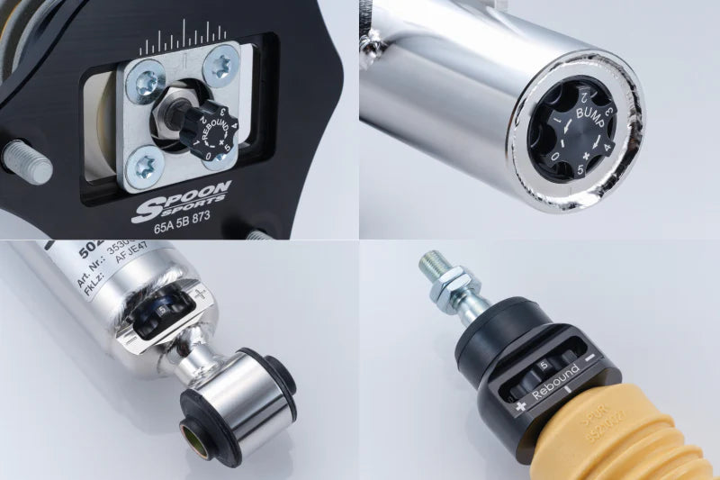 Spoon Sports Full Spec 2 Way Damper Coilover Kit - Honda Civic Type R FK8/FL5 - Engine Bay