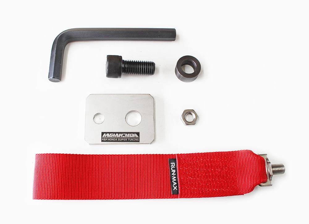 M&M Honda FL5 Tow Hook Strap (RED) (REAR)