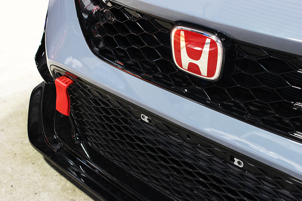 M&M Honda FL5 Tow Hook Strap (RED) (FRONT)