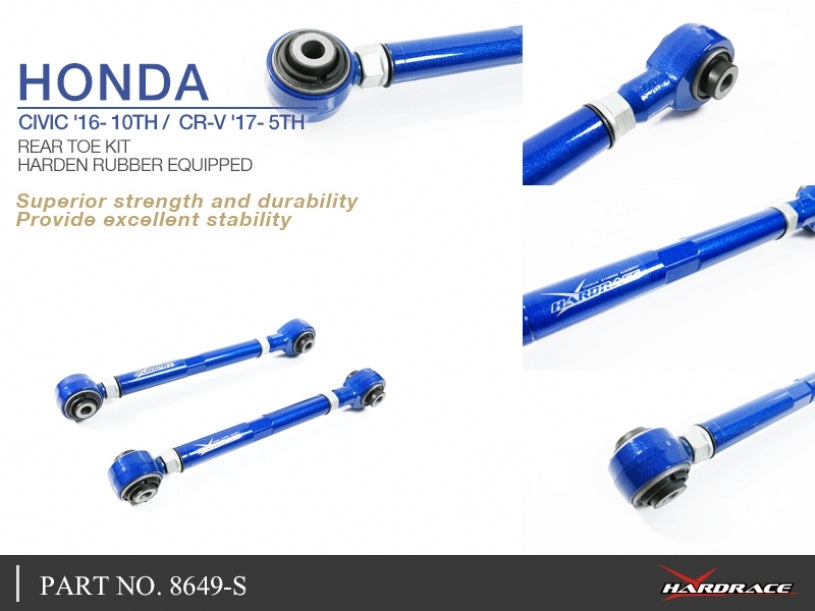 Hardrace Rear Toe Kit (Hardened Rubber)