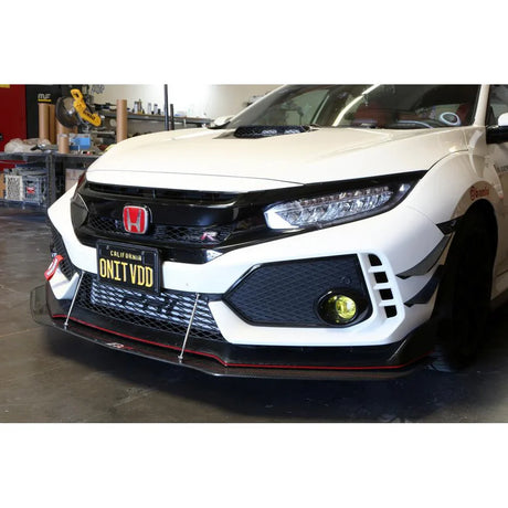 APR Performance Front Bumper Canards (Carbon) - Honda Civic Type R FK8 - Garage IMMI  Garage IMMI