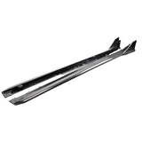 Carbon fiber side skirts on a white background Garage IMMI