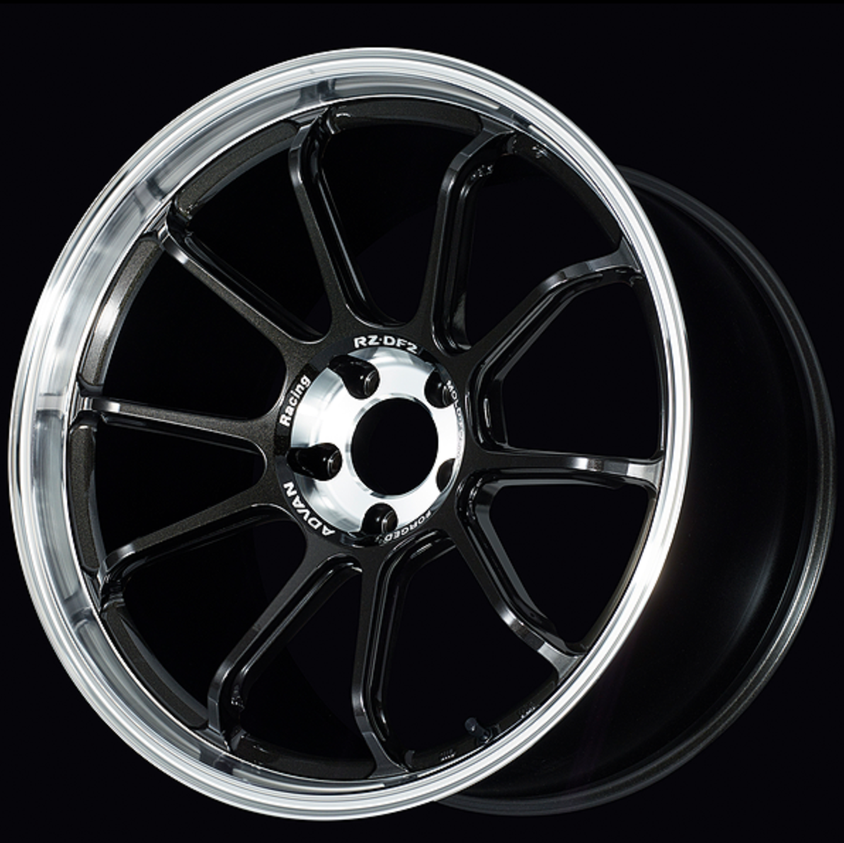 Advan RZ-DF2 - 19’’ Preorder - 19x9.5j + 44 5x120 (C-4) / Diamond Cut & Racing Titanium Black (DRTB) - Wheels Garage IMMI