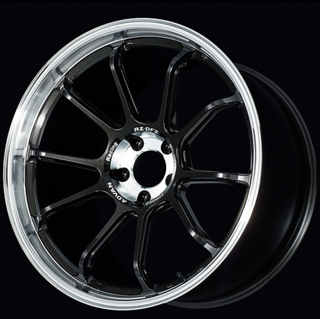 Advan RZ-DF2 - 19’’ Preorder - 19x9.5j + 44 5x120 (C-4) / Diamond Cut & Racing Titanium Black (DRTB) - Wheels Garage IMMI