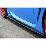 CLEiB Side Step GR86 / BRZ (ZN8 / ZD8) Aero blue car red wheels black Garage IMMI