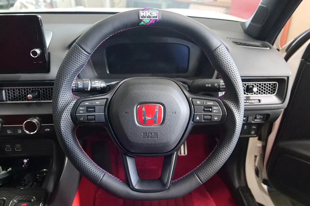 HKS Type-S Replacement Steering Wheel - Perforated Leather - Garage IMMI 