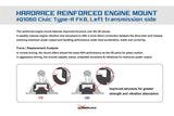 Hardrace 6MT Hardened Gearbox Mount Left Hand - Suspension Garage IMMI