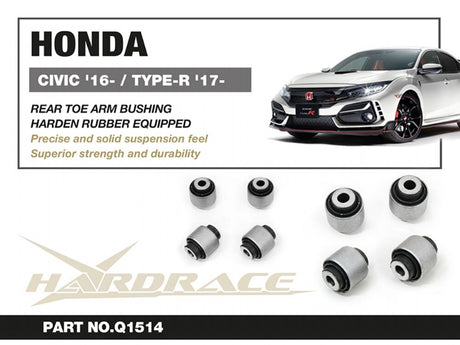 Hardrace Rear Toe Arm Bushing (Hardened Rubber) - Honda Civic Type R FK8/FL5 - Garage IMMI  Garage IMMI