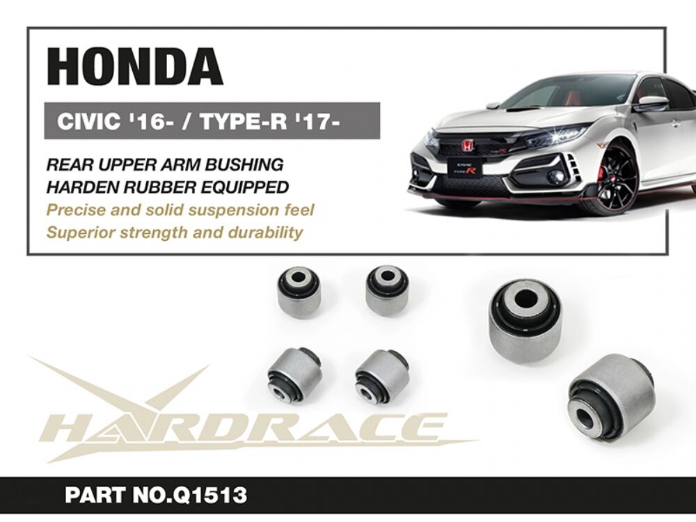 Hardrace Rear Upper Arm Bushing (Hardened Rubber) - Honda Civic Type R FK8/FL5 - Garage IMMI  Garage IMMI