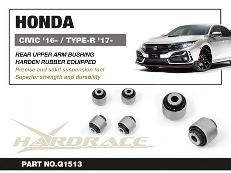 Hardrace Rear Upper Arm Bushing (Hardened Rubber) - Honda Civic Type R FK8/FL5 - Garage IMMI  Garage IMMI