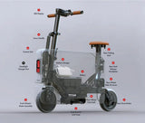 Honda MotoCompacto Foldable Electric Scooter Bike - Merchandise Garage IMMI