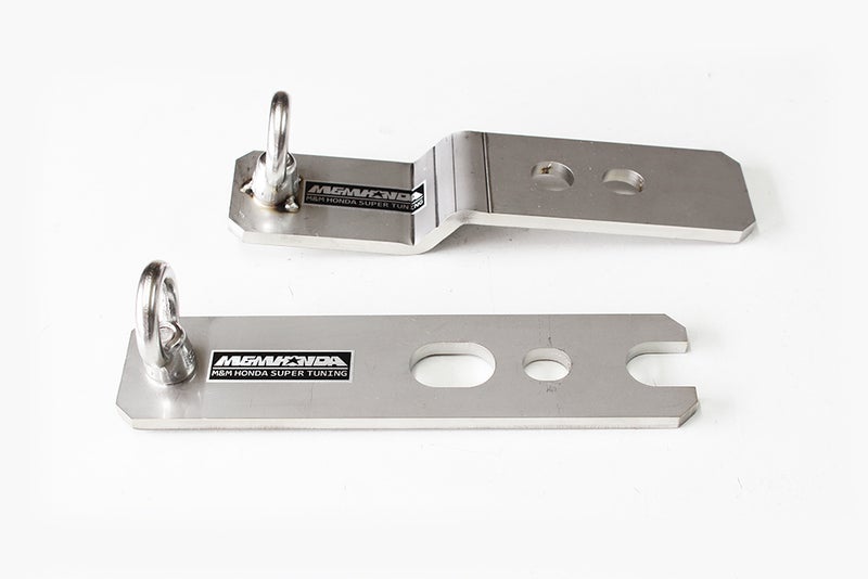 M&M Honda Stainless 4-Point Seat Belt Bracket - Honda Civic Type R FL5 - Garage IMMI  Garage IMMI