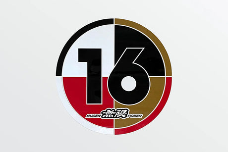 MUGEN Works Number “16” Circular Sticker - All Honda Vehicles - Garage IMMI  Garage IMMI