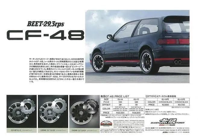 Mugen CF-48 Glory Labs Edition - 15x7 +40 4/100 - All Honda Vehicles