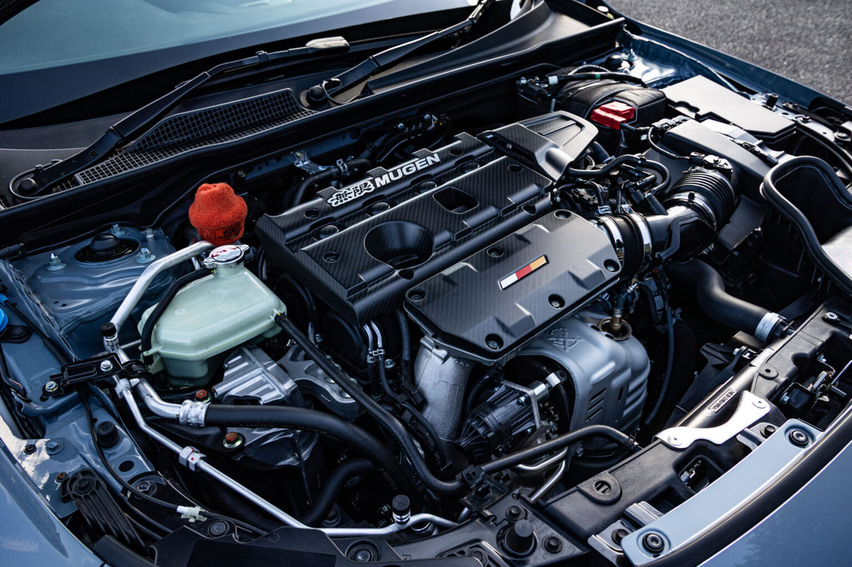 Mugen Carbon Engine & Chamber Cover - Honda Civic Type R FK8, FL5 - Garage IMMI  Garage IMMI