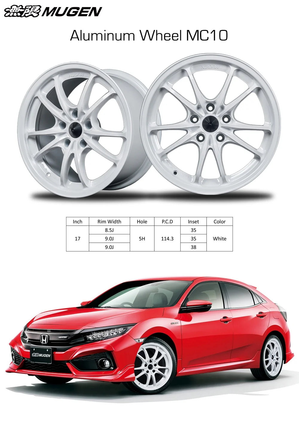 Mugen MC10/ MC10L - All Honda Vehicles - In Stock Wheels - Garage IMMI Garage IMMI