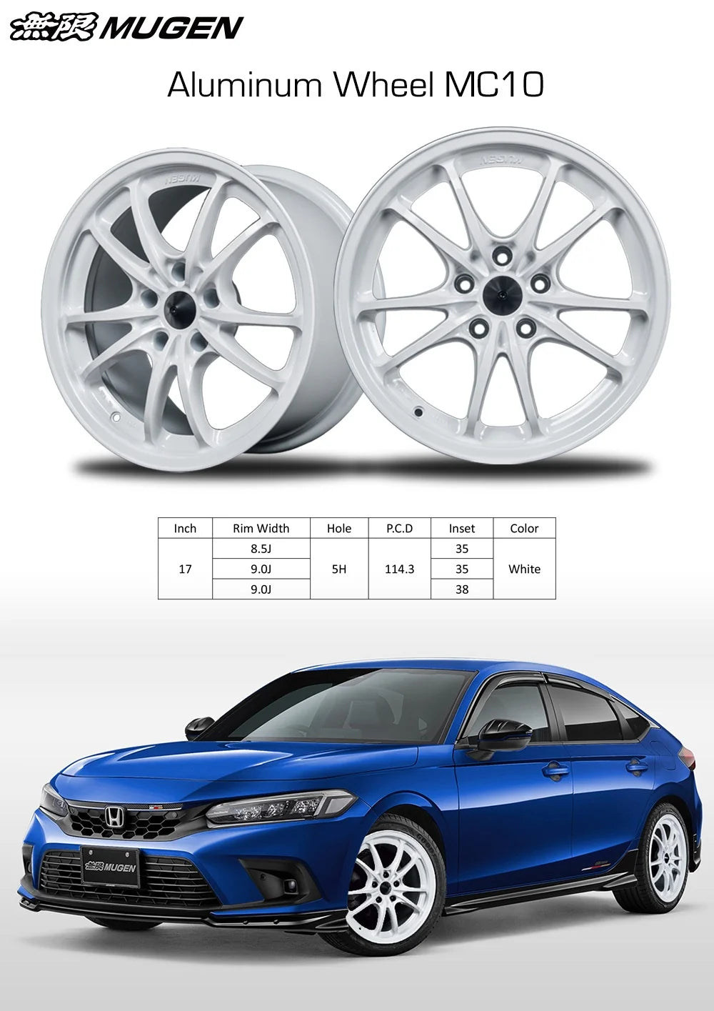Mugen MC10/ MC10L - All Honda Vehicles - In Stock Wheels - Garage IMMI Garage IMMI
