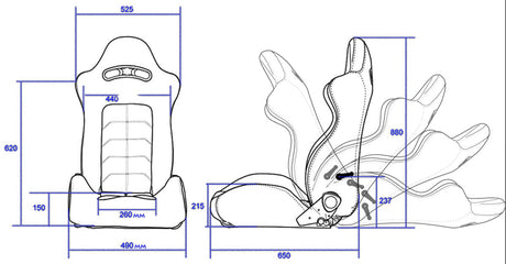 Mugen Semi Bucket Seat MX-B - Interior Garage IMMI