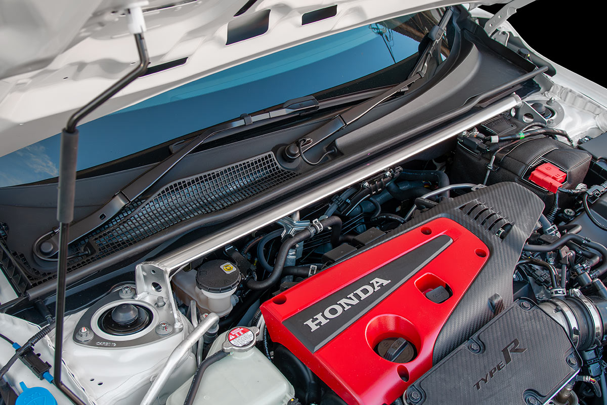 Okuyama Carbing Aluminum Front Strut Bar - Honda Civic FL5 Type R