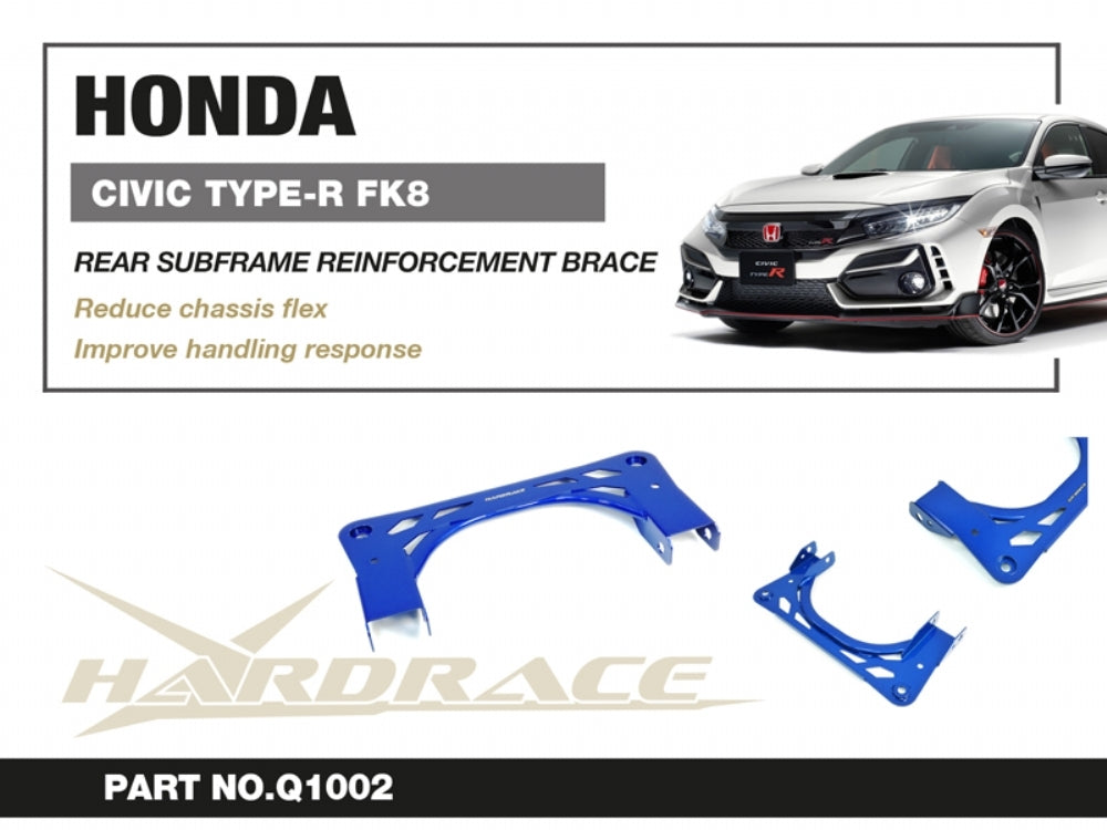 Hardrace Front Subframe Reinforcement Brace - Honda Civic Type R FK8/FL5
