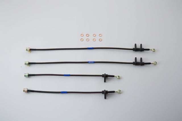 Spoon Sports Braided Brake Hose Set - AP1 - Engine Bay